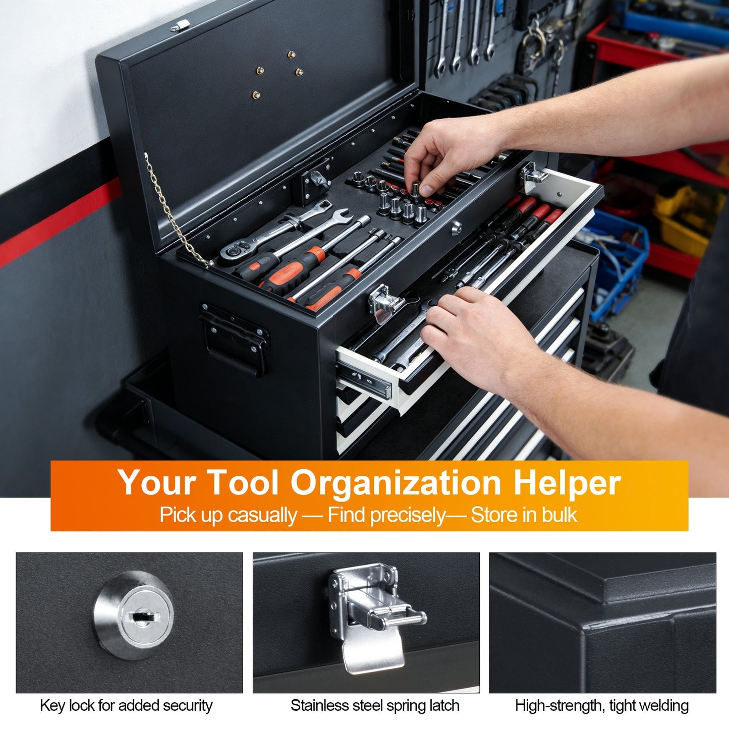 3 - Tier Tool Chest - Chinrose