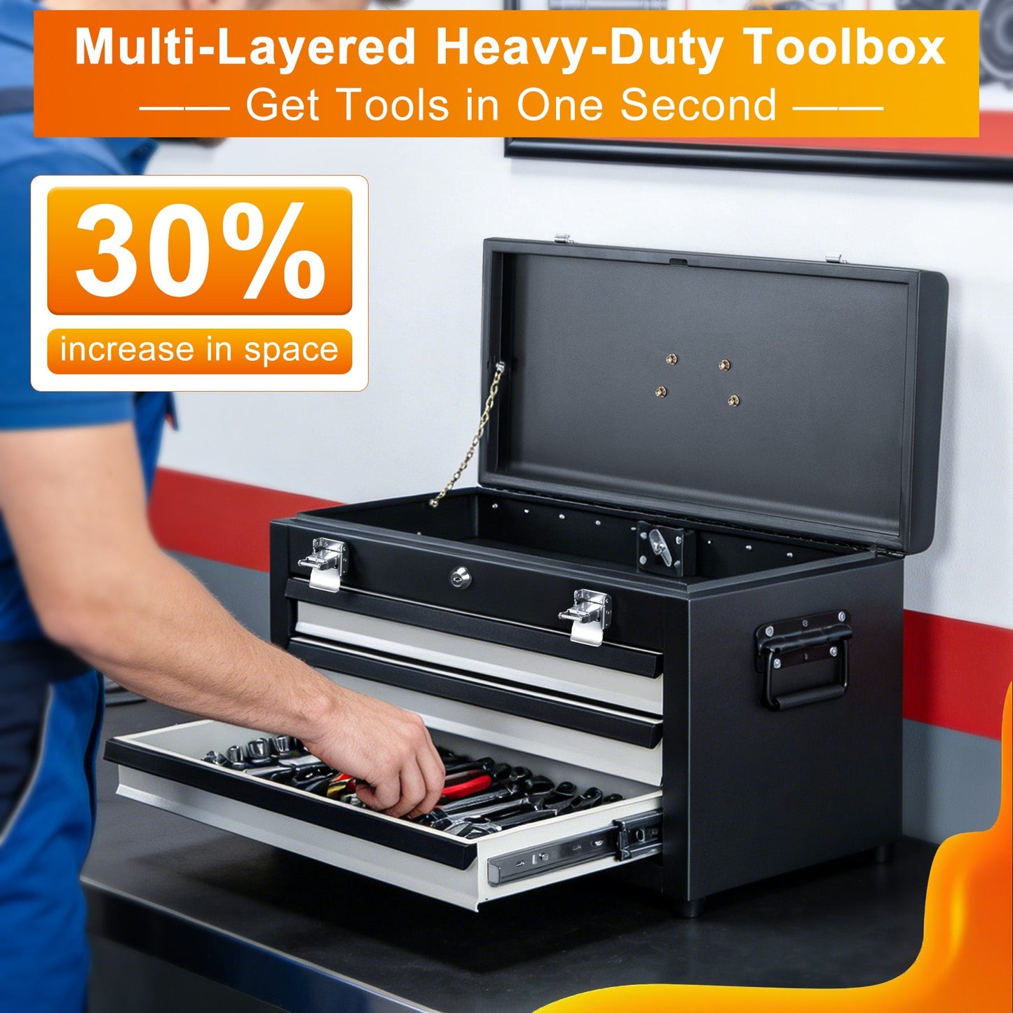 3 - Tier Tool Chest - Chinrose