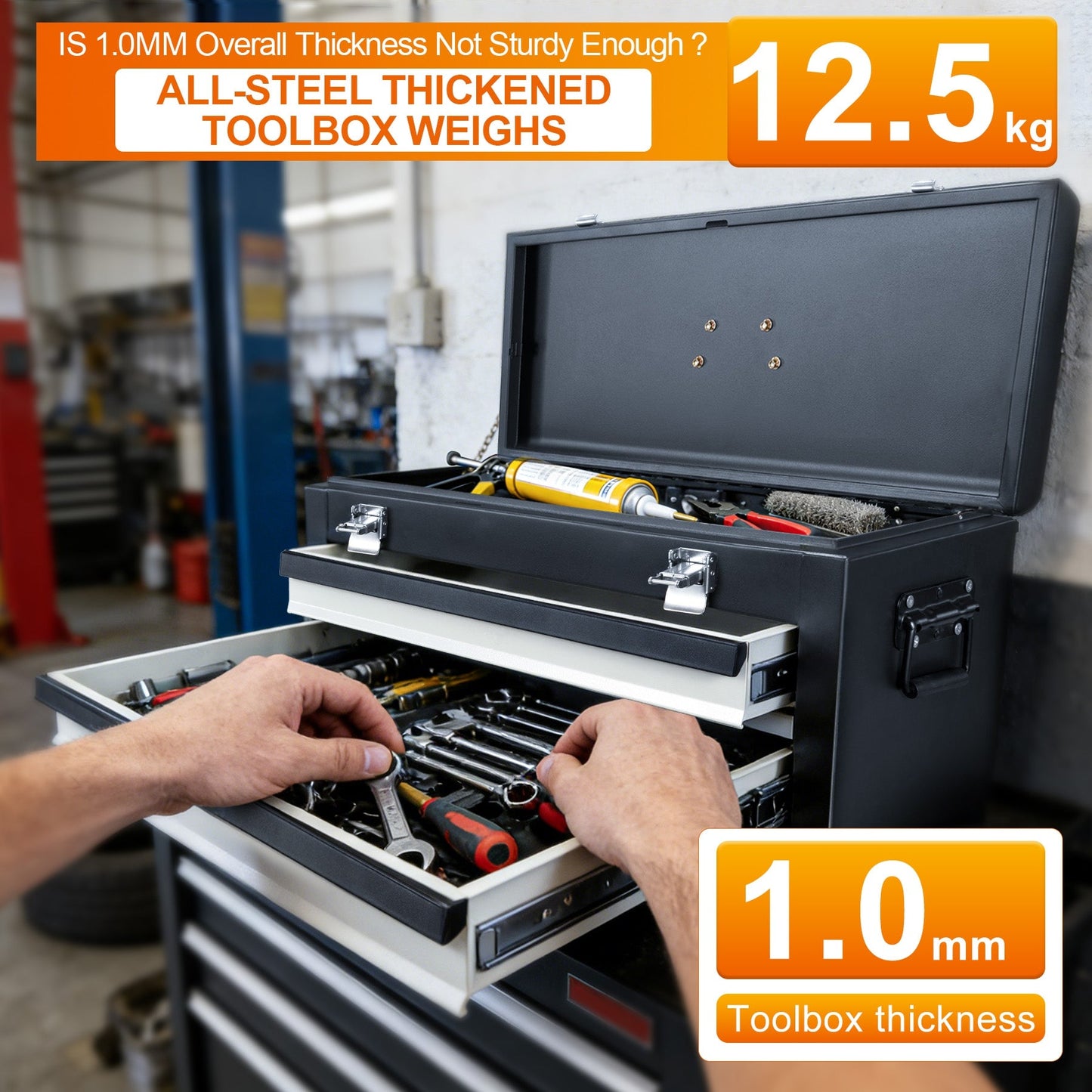 3 - Tier Tool Chest - Chinrose