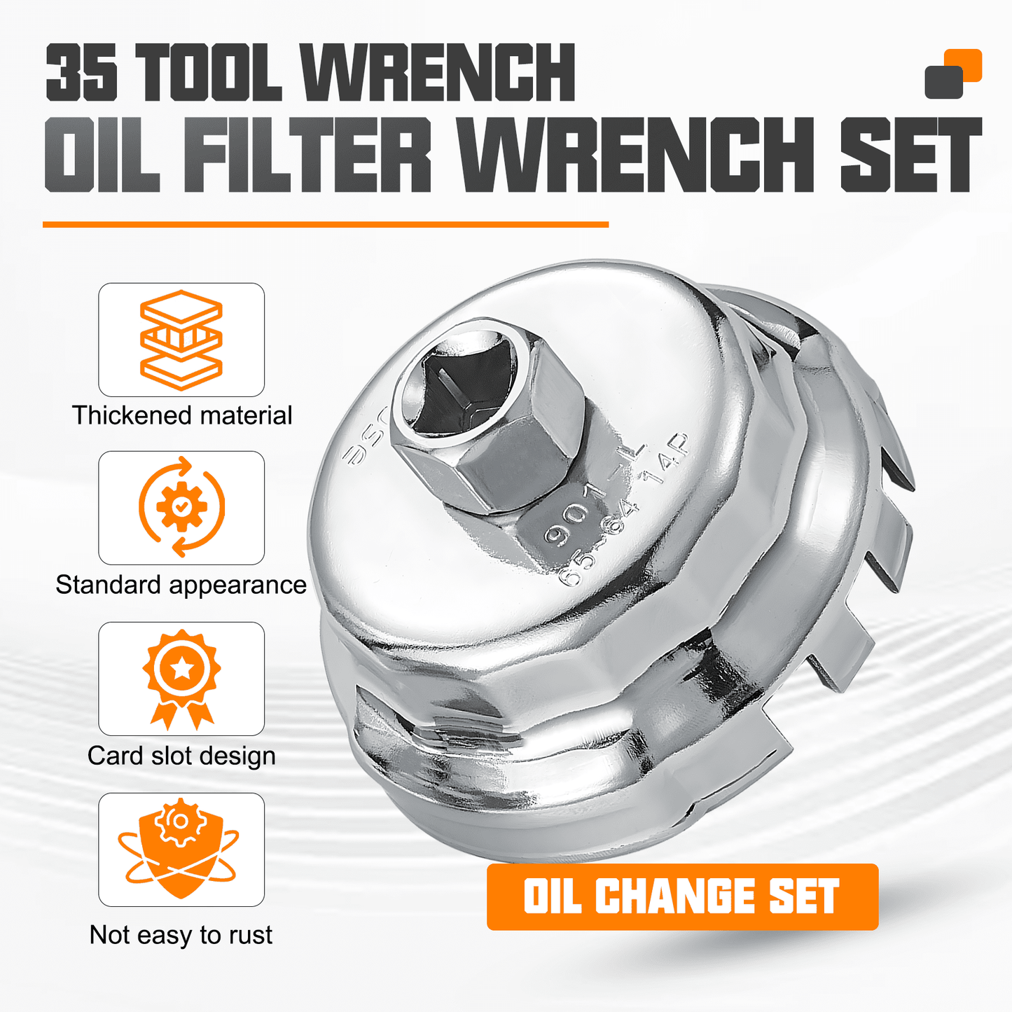 35PCs Oil Filter Wrench Set - Chinrosetools