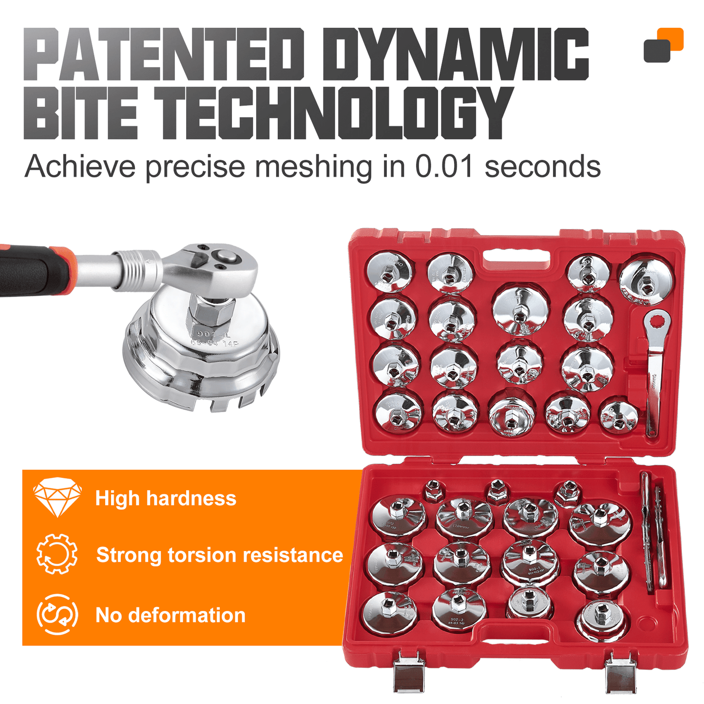 35PCs Oil Filter Wrench Set - Chinrosetools