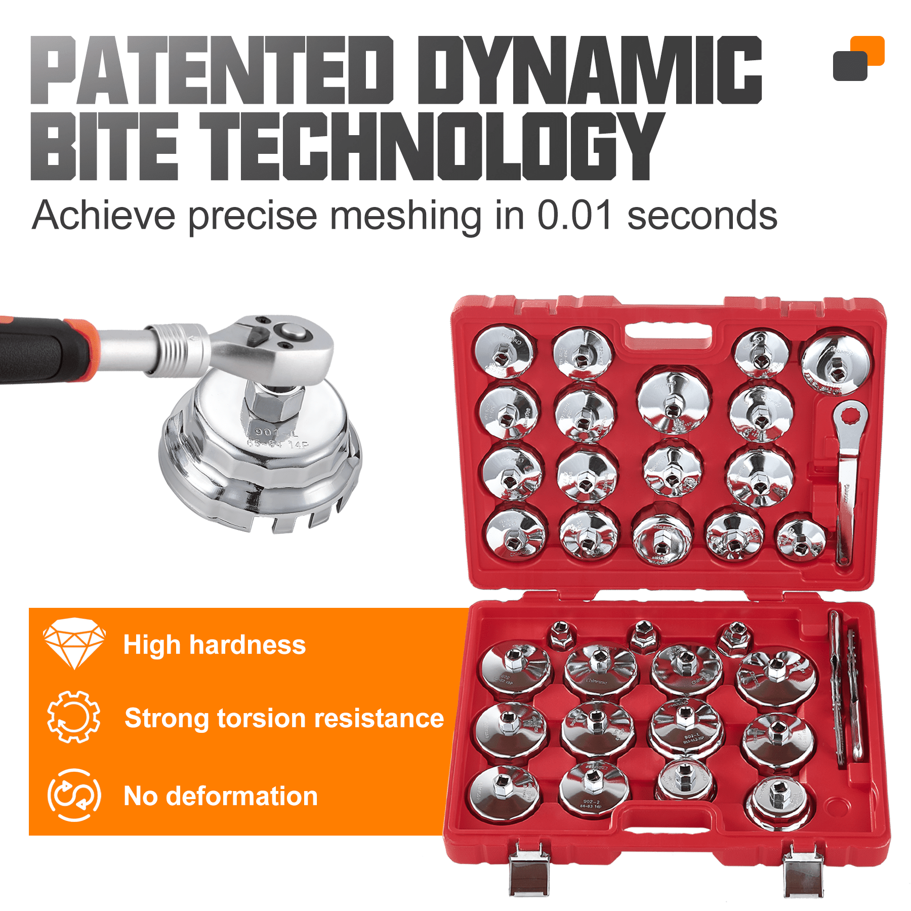 35PCs Oil Filter Wrench Set - Chinrosetools