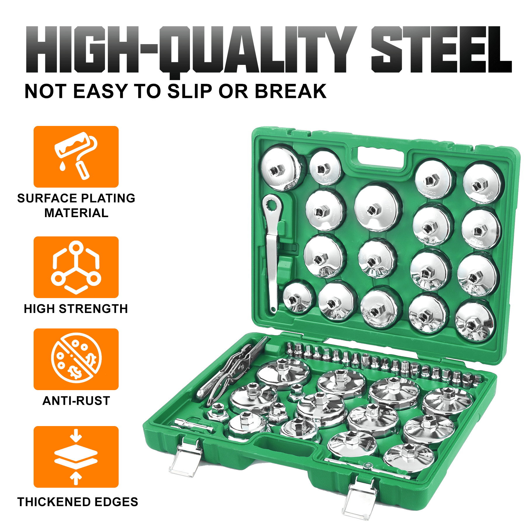 58PCs Oil Filter Wrench Set - Chinrosetools