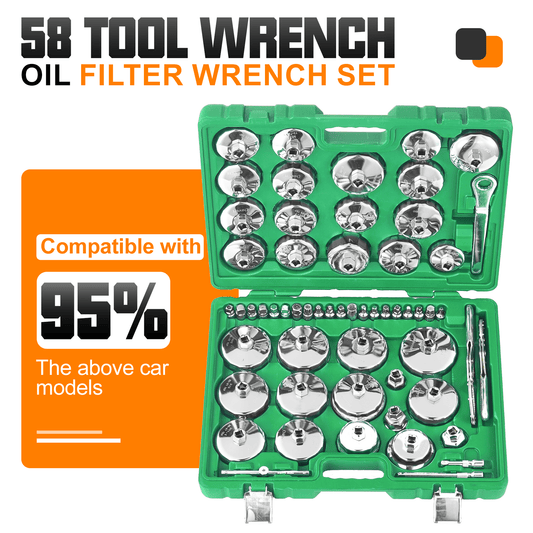 58PCs Oil Filter Wrench Set - Chinrosetools