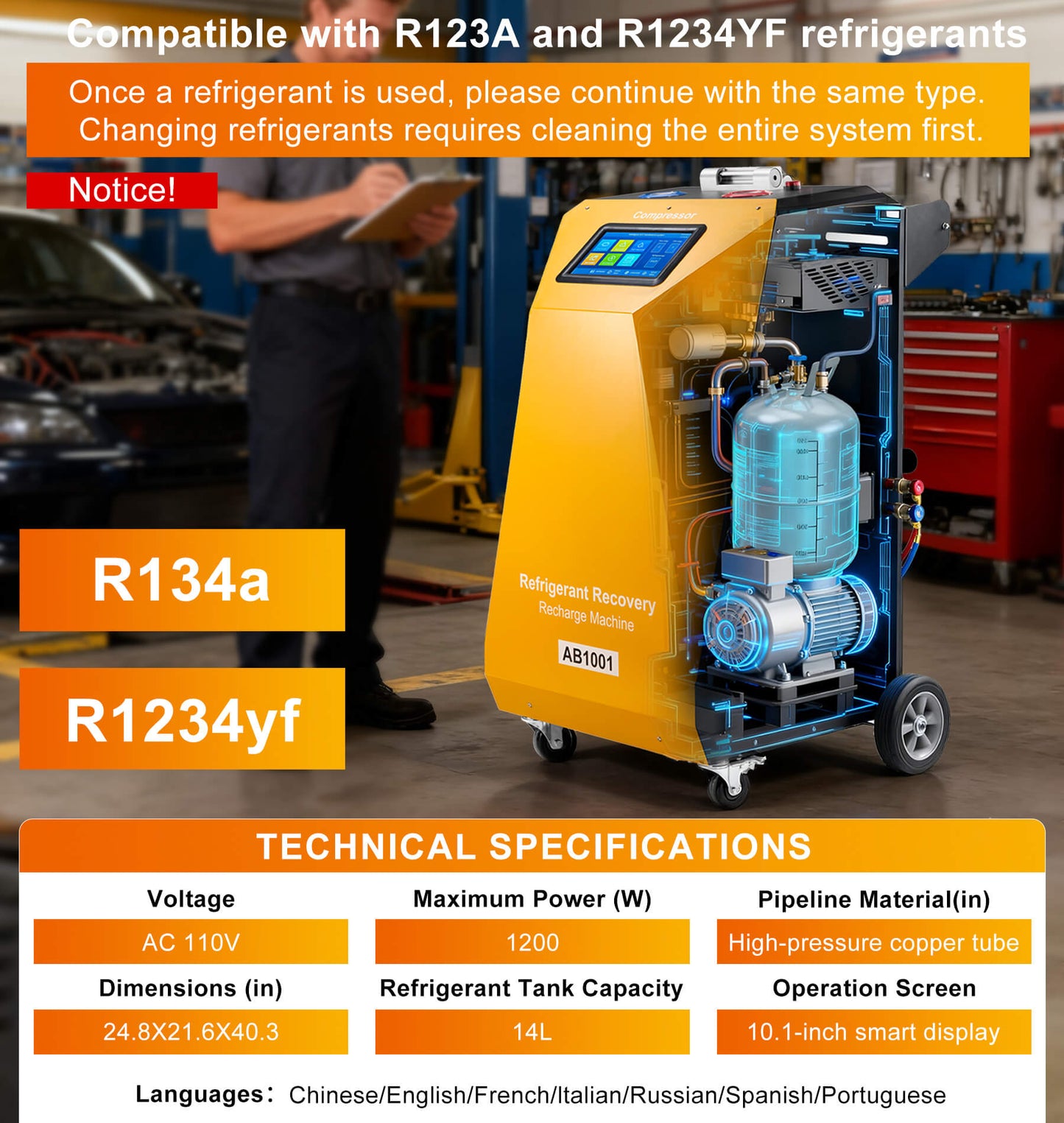 Fully Automatic Refrigerant Recovery Machine - Chinrose