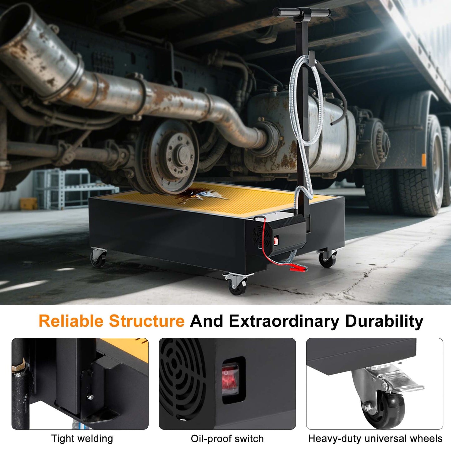 Low Profile Oil Drain Pan - Chinrosetools