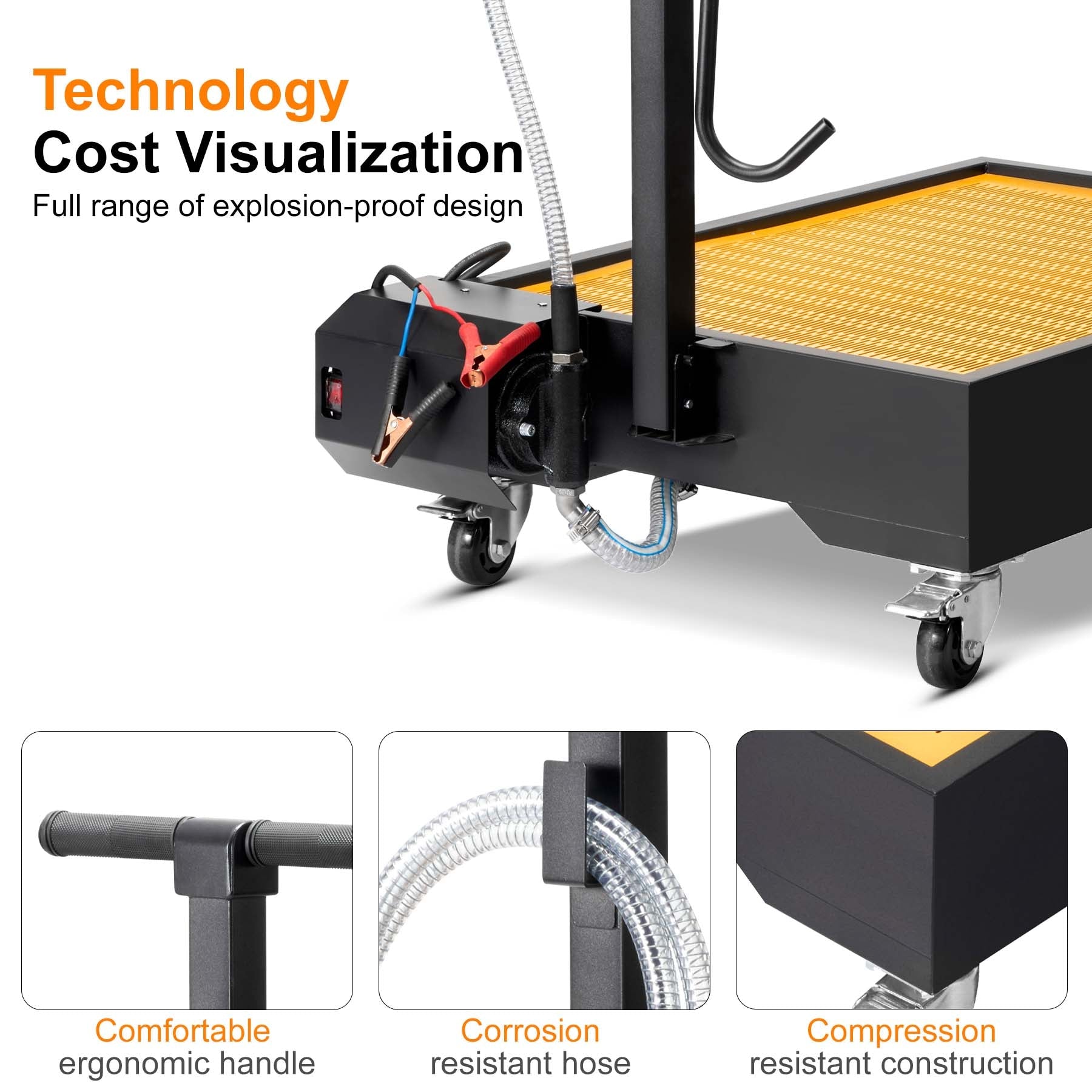 Low Profile Oil Drain Pan - Chinrosetools