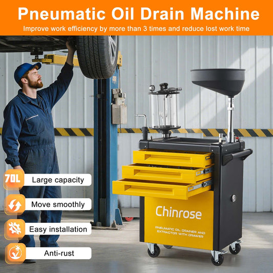 Oil Drain Extractor with 61PCs Tools - Chinrose