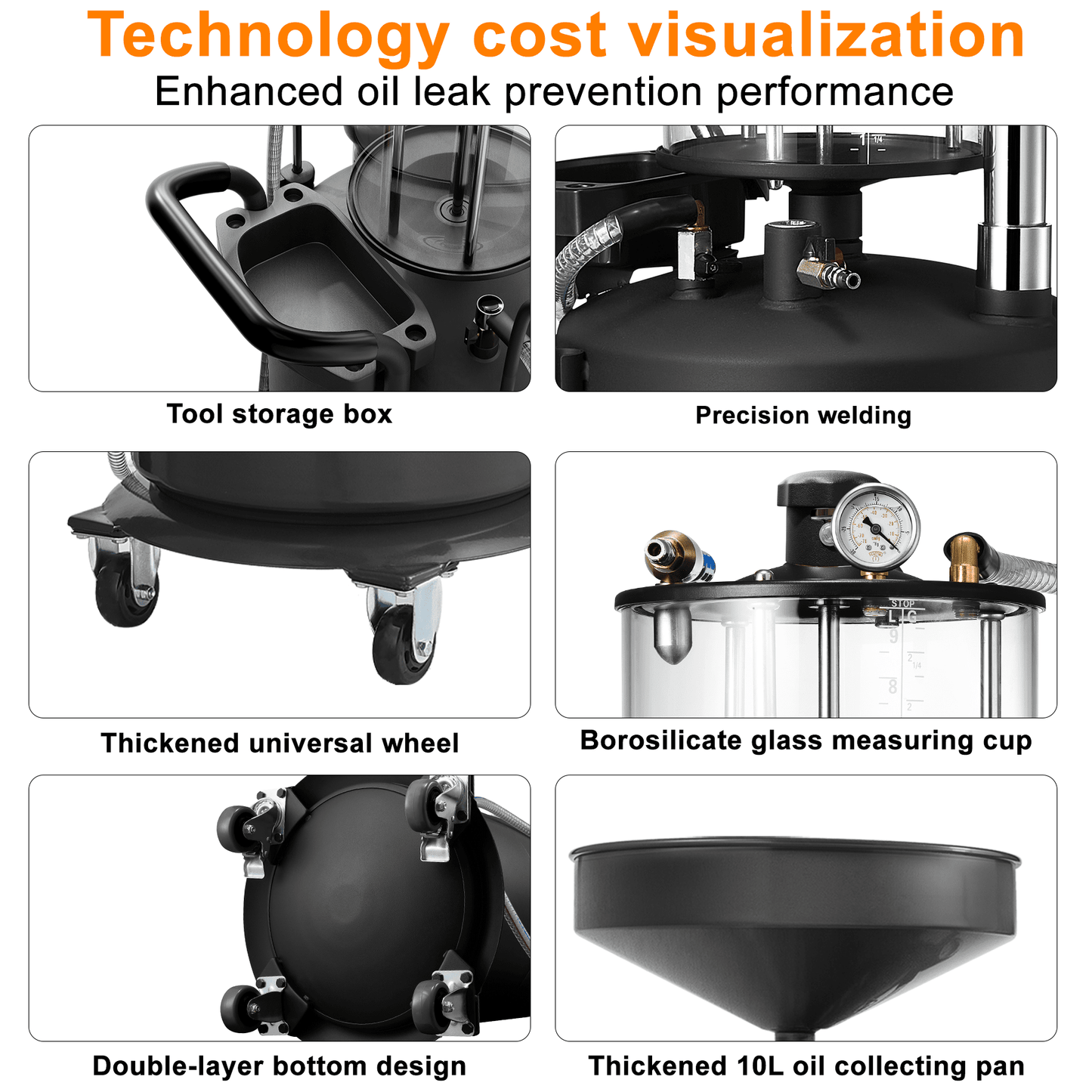 Waste Oil Drain Tank - Chinrosetools