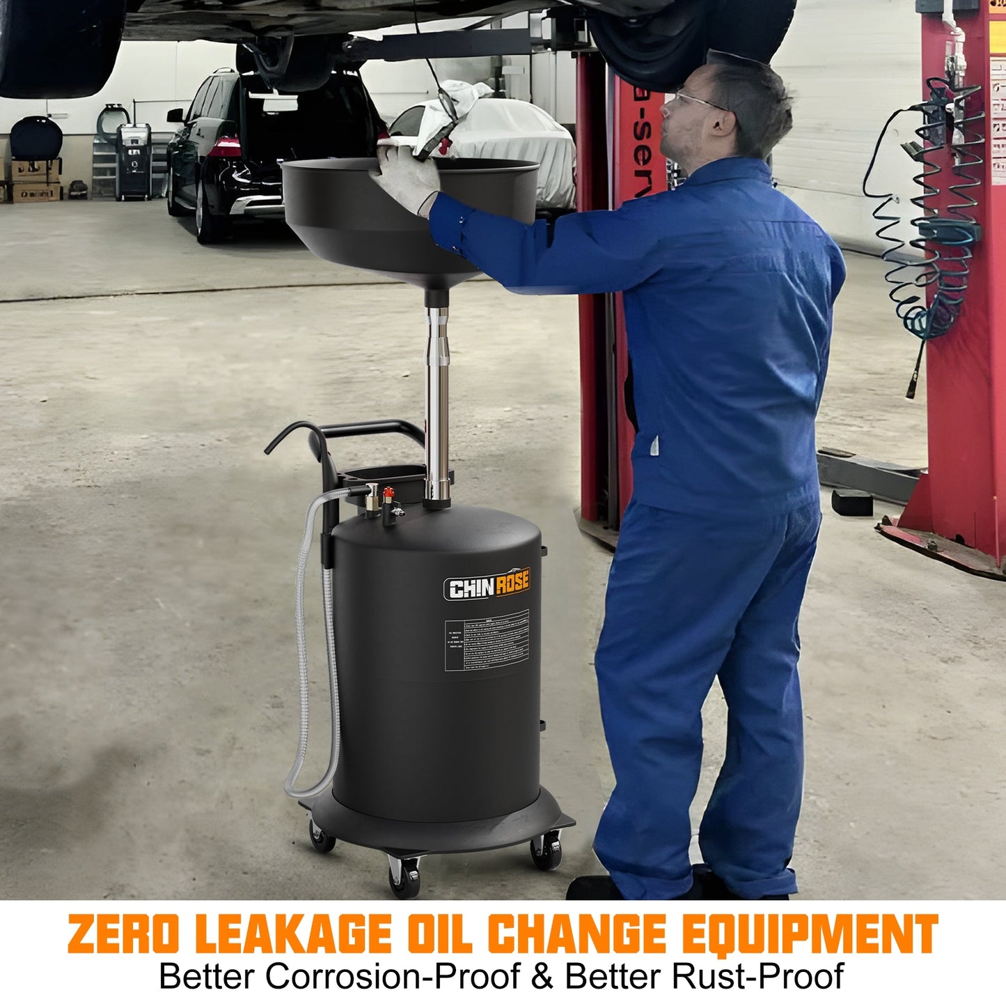 Waste Oil Drain Tank 70L (18.5 Gallon) - Chinrose