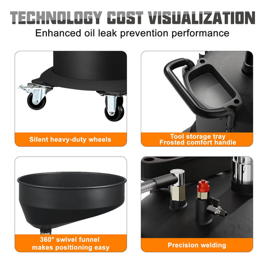 Waste Oil Drain Tank 70L (18.5 Gallon) - Chinrose