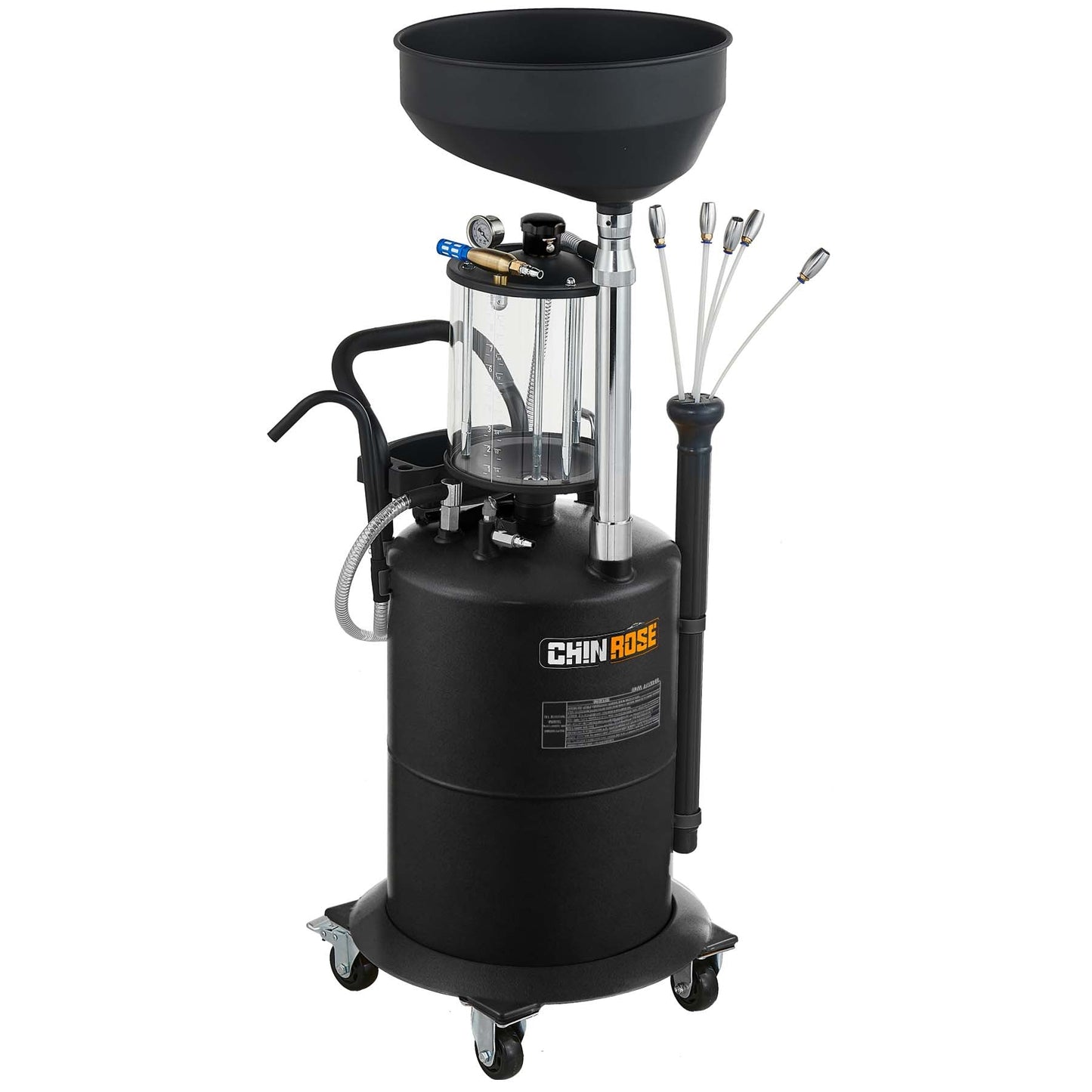 Waste Oil Drain Tank 70L (18.5 Gallon) with Measuring Cup - Chinrose